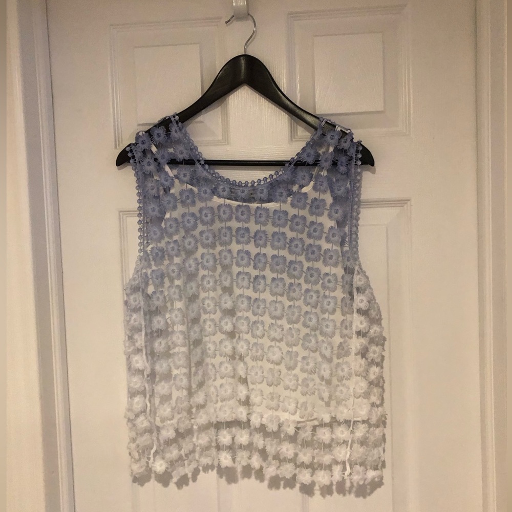 Floral ombré top - M